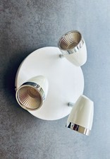 Plafonnier LED 3 spots orientables blancs