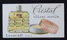 Carte parfumée CRISTAL LESOURD poudre parfum old perfum card