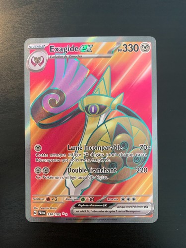 Carte pokémon exagide - carte,