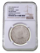 1915 Mexique 2 Pesos Oaxaca