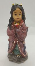 Fillette Indienne (Indien) Figurine en résine - H. 15cm env.