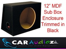 30.5cm MDF Noir avec Moquette (Joint ) Voiture Sub Subwoofer Caisson de Basses