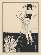 AUBREY BEARDSLEY SALOME DESSIN GICLEE PRINT FINE TOILE