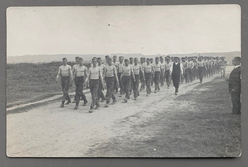 Carte photo hommes militaires - photo,