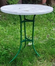 Ancien Guéridon en métal ancienne table jardin/extérieur ancien/jardin ancien