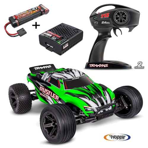 Traxxas trx37254 grn rustler - traxxas,
