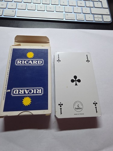 Jeu cartes ricard - cartes,