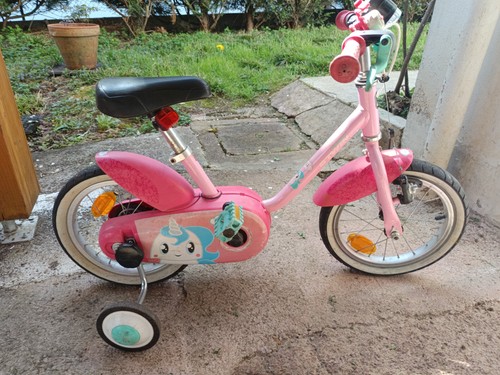 Vélo enfant pouces rose - enfant,