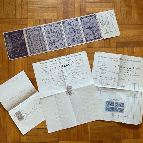 Lot documents anciens 1900 - lot,