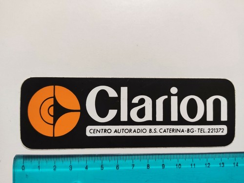 Clarion car radio sticker - clarion,