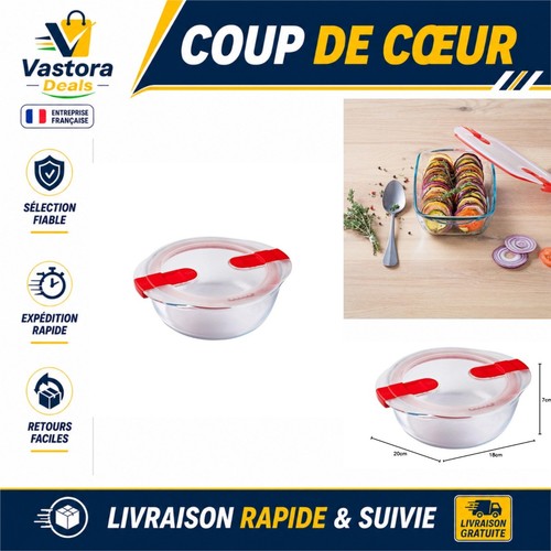 Pyrex plat rond verre - rond, en