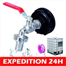 Robinet Raccord Avec Adaptateur 3/4" S60x6 Pour Cuve 1000 L Récupérateur D'eau