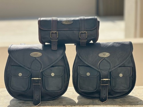 Sac cuir noir sacoches - sac,