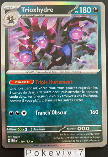 Carte pokemon trioxhydre - carte,