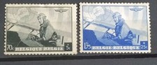 2 Timbres Belgique Aviation Aéropostale Neuf* 1938 N° 468/469 Stamp Belge 