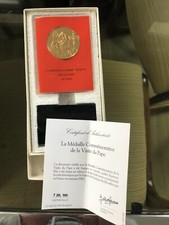 médaille commémorative pape
