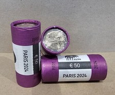 Rouleau 25 x 2 Euros Commémorative France 2024 Paris 2024 ''Tour Eiffel'' UNC