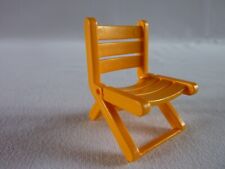 PLAYMOBIL CHAISE PLIANTE JAUNE CAMPING  MEUBLE SALLE SALON MAISON ACCESSOIRE