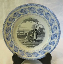 Assiette faience gien xix - gien,