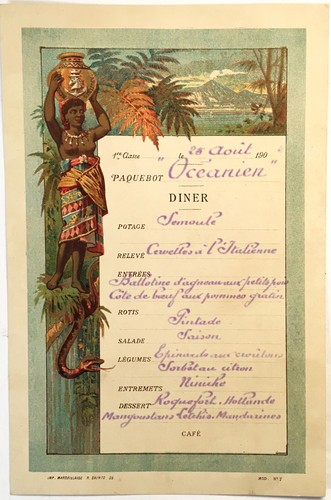 Litho dellepiane menu 1904 - dellepiane,