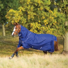 Horseware Amigo Hero 900 Plus Lite 0g - Bleu Atlantique/ Ivoire