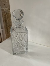 Carafe à whisky en cristal taillé À Facettes Collection Déco Noël Rétro Vintage