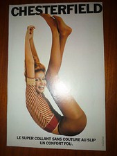 PUBLICITE COLLANT CHESTERFIELD LINGERIE Advertising