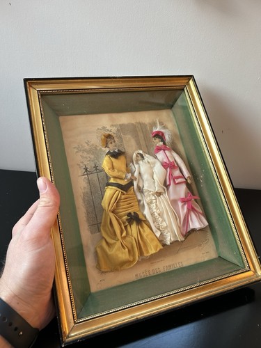 Cadre mode ancien - mode, gravure