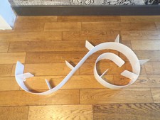 ETAGèRE ESCARGOT Métal-BLANC-ANCIEN-VINTAGE-DESIGN 80-DLG RON ARAD