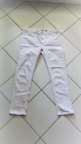 Pantalon jean blanc - pantalon,