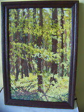 Tableau peint sur ouate coton