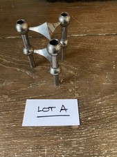 Lot A série de 2 bougeoirs