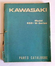 KAWASAKI  W 650  W650SS 1966-69,PARTS CATALOGUE D EPOQUE  
