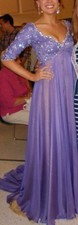 Custom Sherri Hill Purple Gold