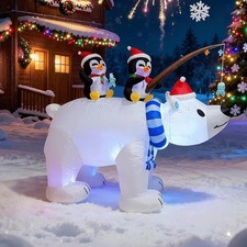 gonflable de Noël avec