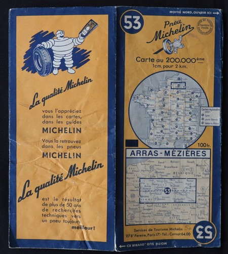 Carte michelin arras - 53,