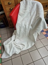 Couvre-lit Dessus Lit Courtepointe Boutis Blanc Vintage ARD