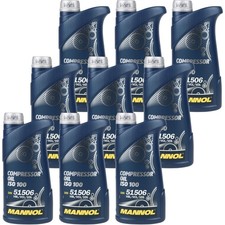 9X1 Litres Huile De Compresseur MANNOL Original ISO 100
