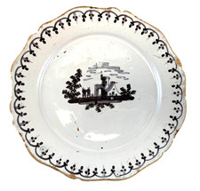 Assiette Nevers XVIIIe