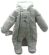 Grain de Blé combipilote gris clair motif brodé renard bébé 12 mois