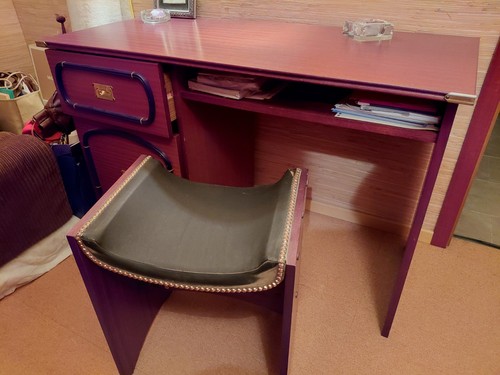 Bureau acajou son - et, siège