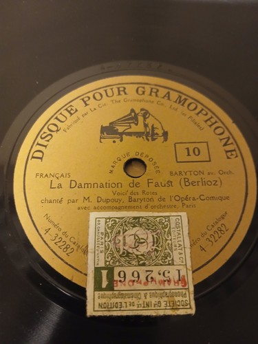 78t gramophone dupouy - gramophone, dupouy/noté