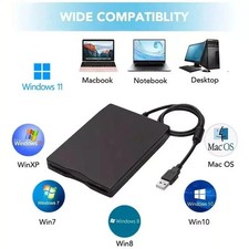 Lecteur disquette USB externe 1.44MB 3.5 pouces plug and play pour PC