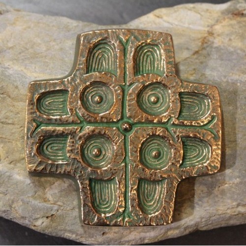 Toulhoat croix carrée bronze - croix,