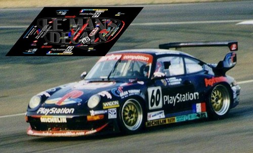 Décal porsche 911 gt2 mans - le,