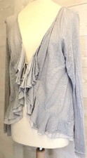 Gilet gris à volants taille