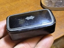 Boîte Tabatière Carton Maché Laqué Époque Napoléon III