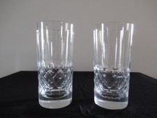 2 verres whisky orangeade écaille cristal BACCARAT WHITE HORSE