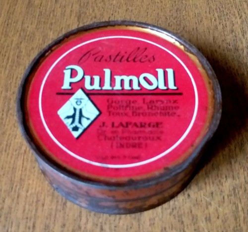 Boite metal pulmoll ancienne - pulmoll,