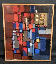 Tableau huile Abstrait Cubisme